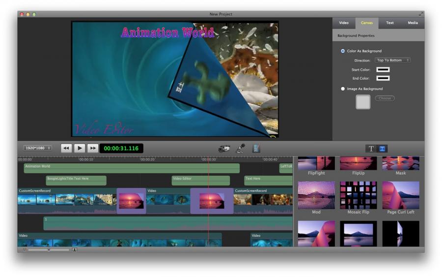 Video background editor software